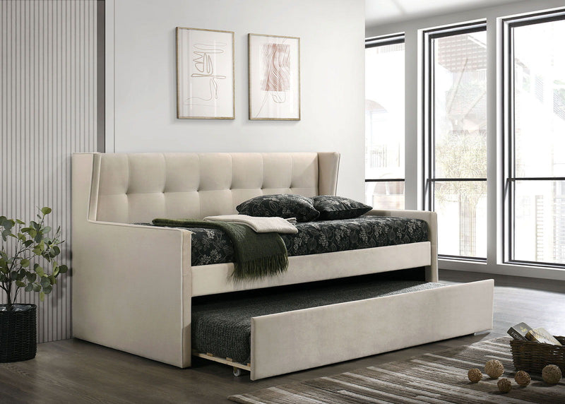 Pirene - Twin Daybed With Trundle - Beige