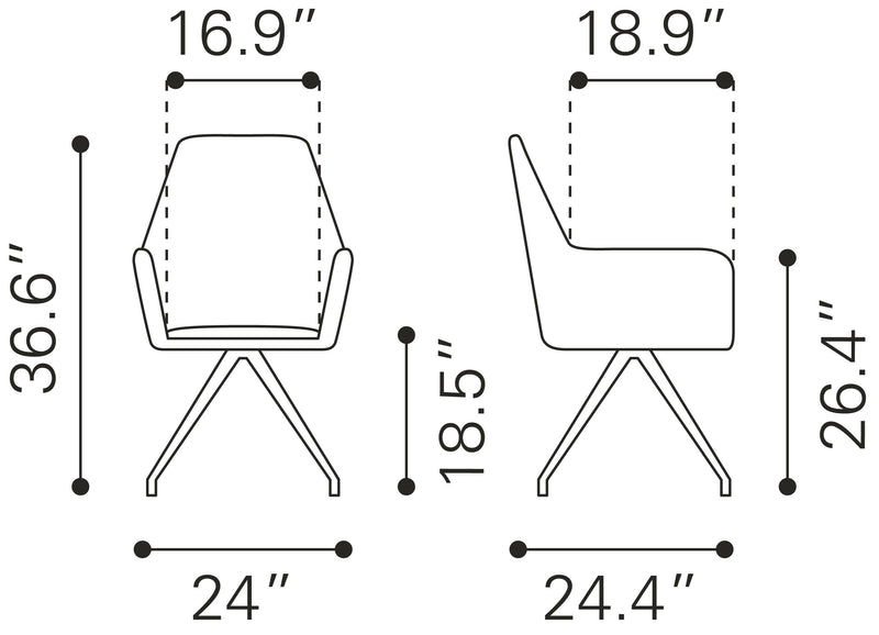 Watkins - Dining Chair (Set of 2) - Gray