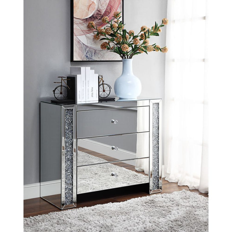 Noralie - Accent Table - Mirrored - 32"