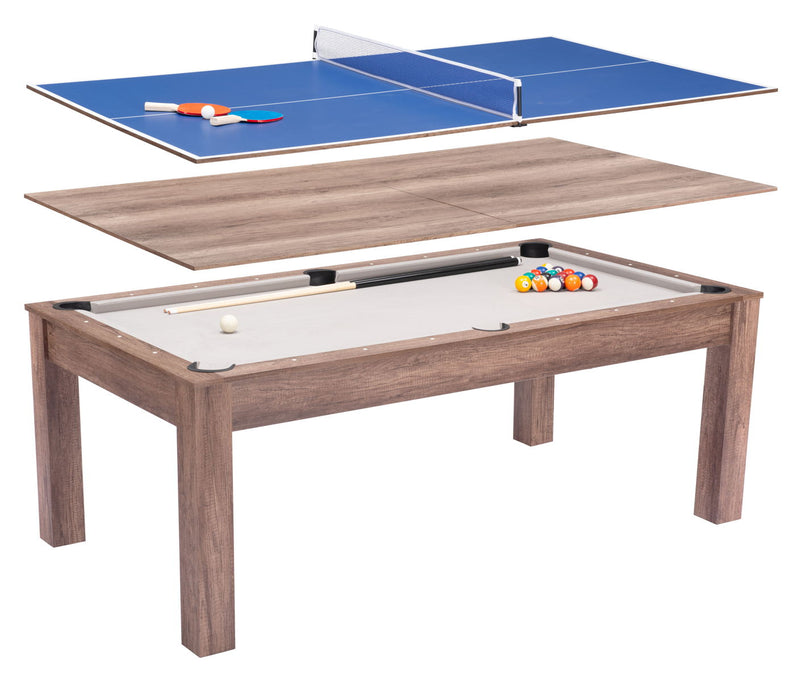 Bonkers - 3 In 1 Table With Pool Accessories - Brown