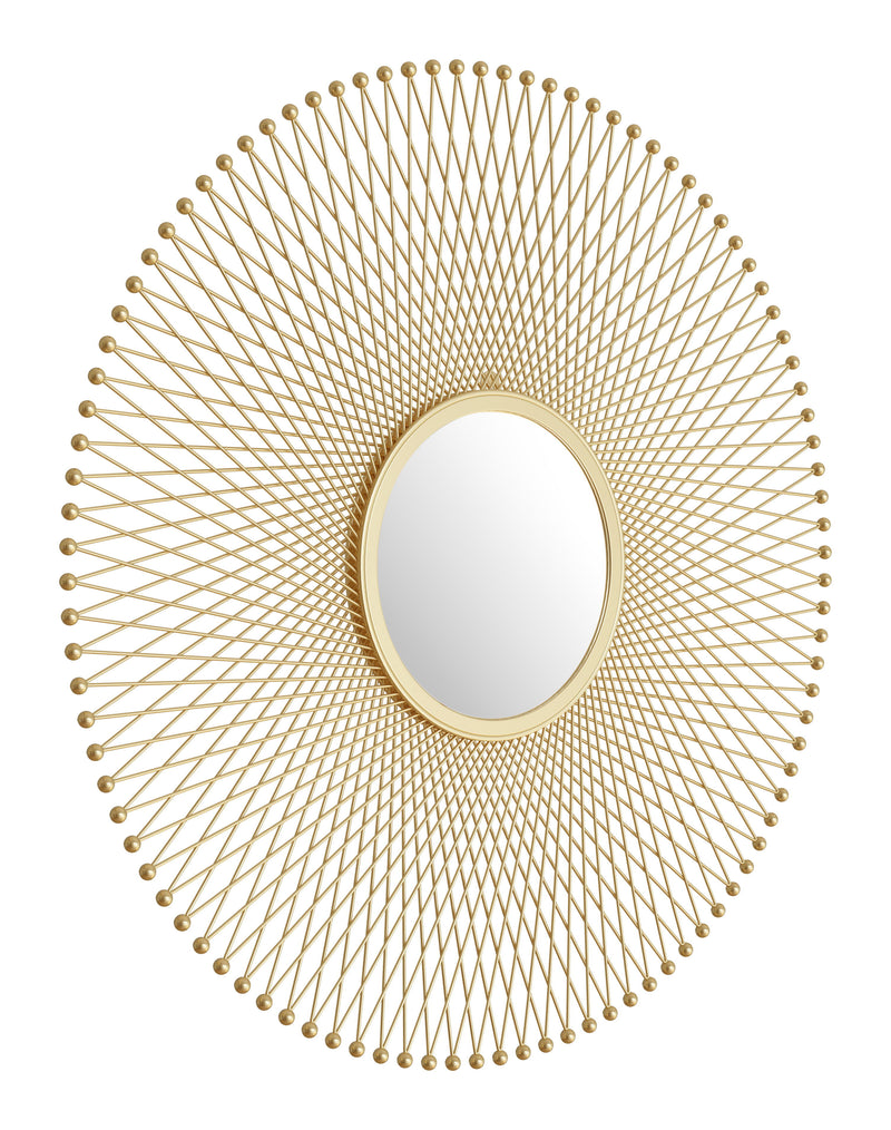 Glow - Round Mirror - Gold