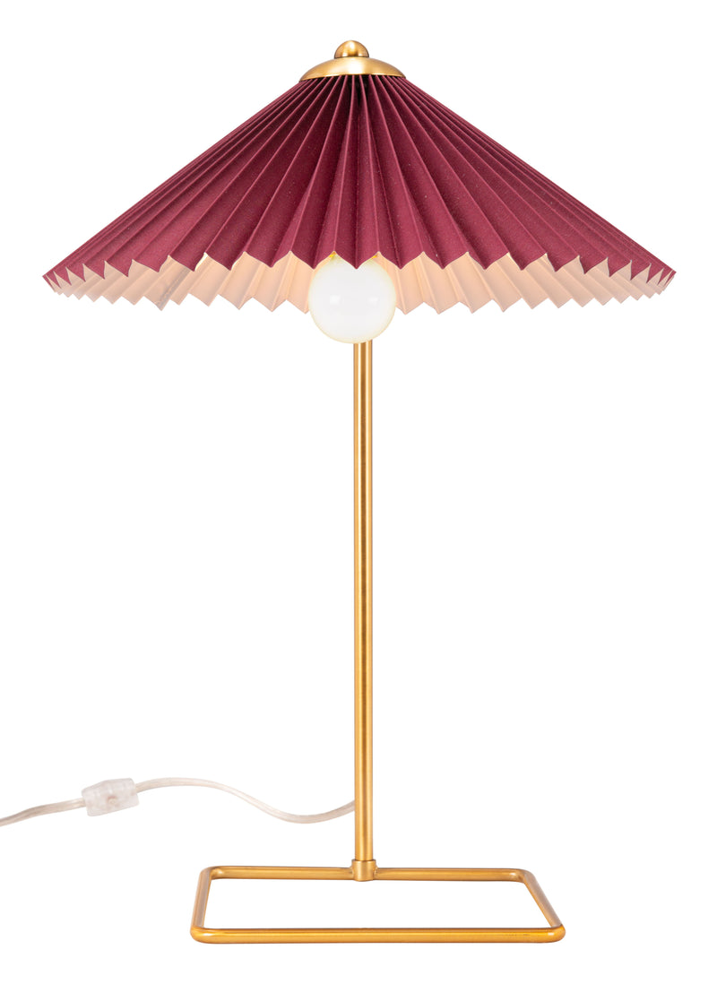 Charo - Table Lamp - Red & Gold