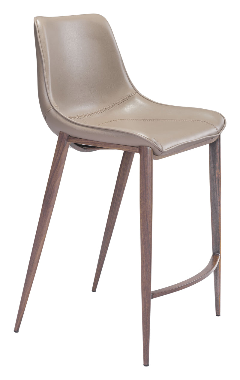 Magnus - Counter Chair (Set of 2) - Gray & Walnut