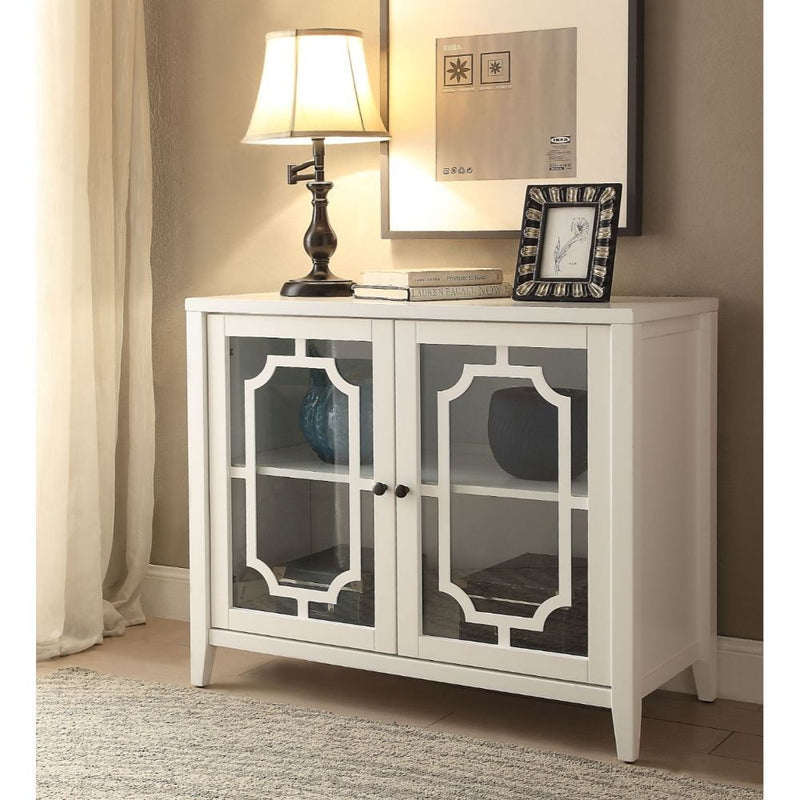 Ceara - Accent Table - White - 30"
