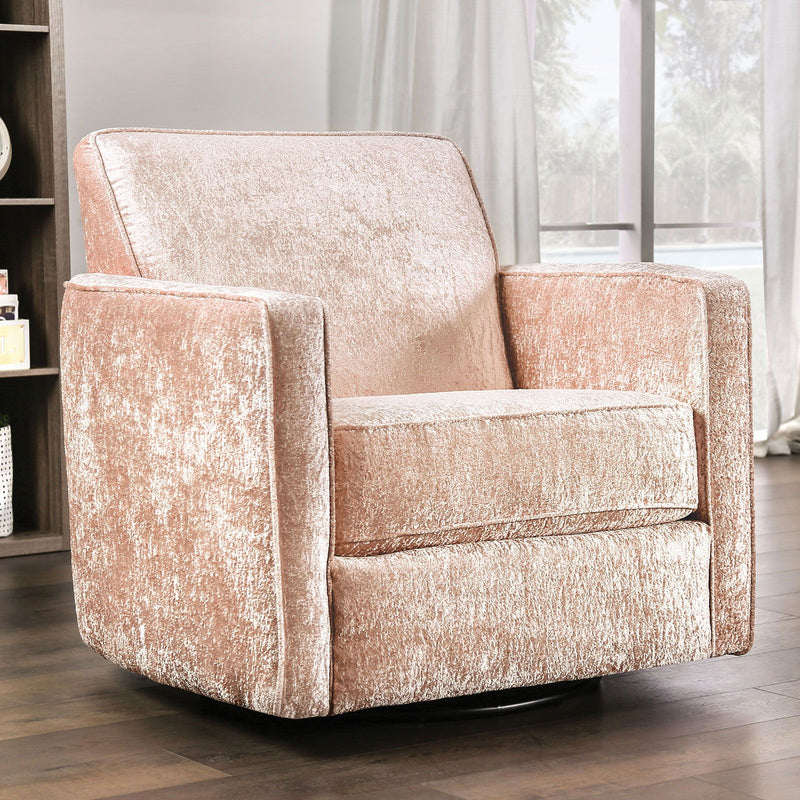 Harriden - Swivel Chair - Coral