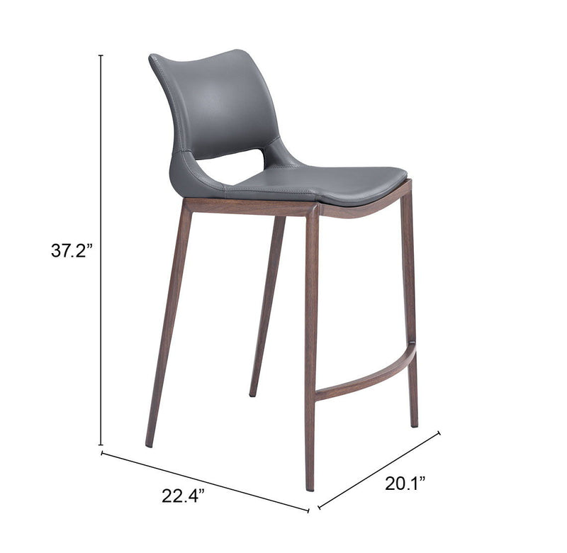 Ace - Counter Chair (Set of 2) - Walnut Legs