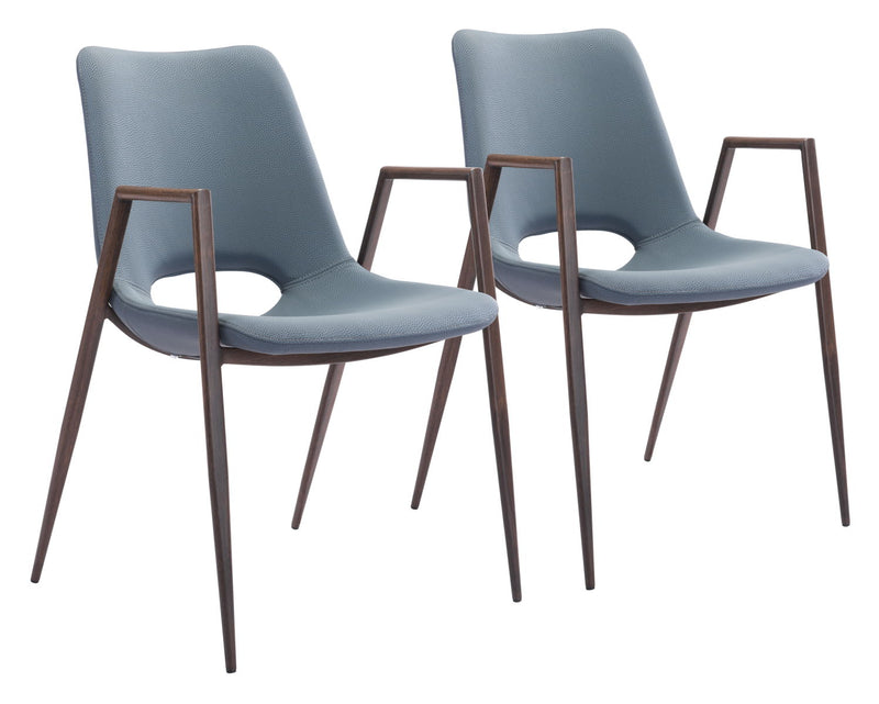 Desi - Dining Chair (Set of 2) Walnut Legs