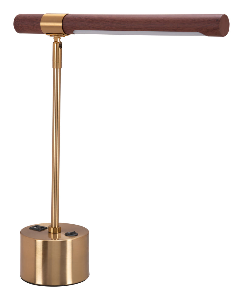 Kippy - Table Lamp - Brown & Brass