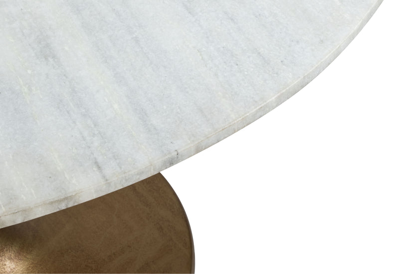 Ithaca - Dining Table - White & Gold