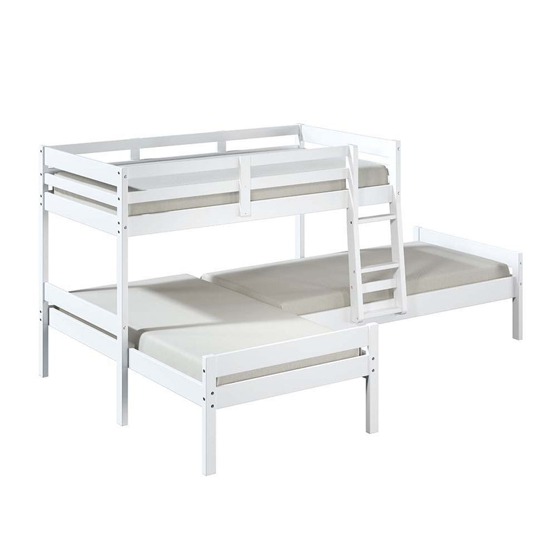 Manoela - Triple Bunk Bed - Twin - White Finish