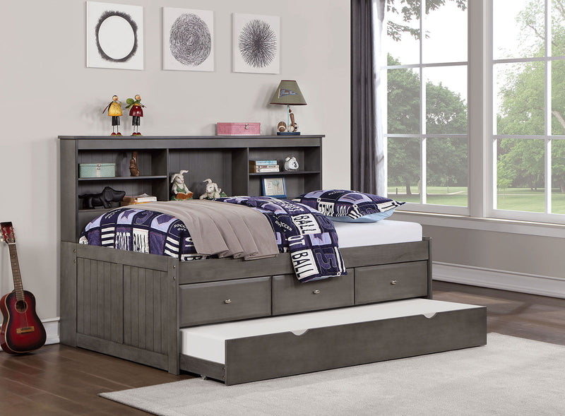 Tibalt - Twin Daybed With Trundle - Dark Gray
