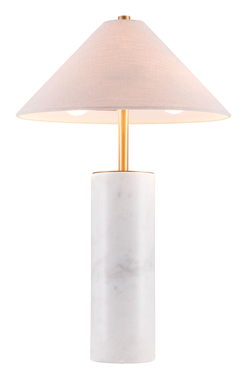 Ciara - Table Lamp - Beige & White