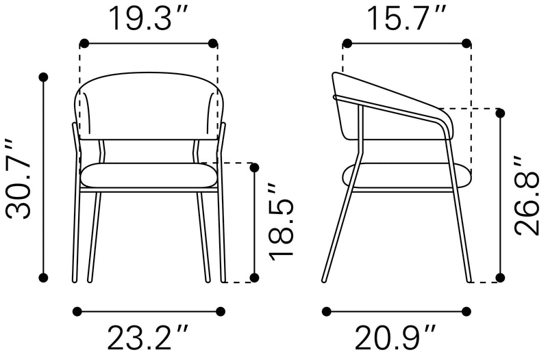 Josephine - Dining Chair (Set of 2)