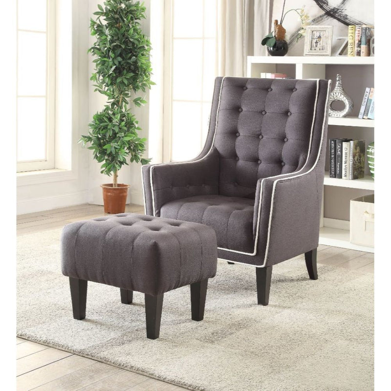 Ophelia - Accent Chair - Black Linen