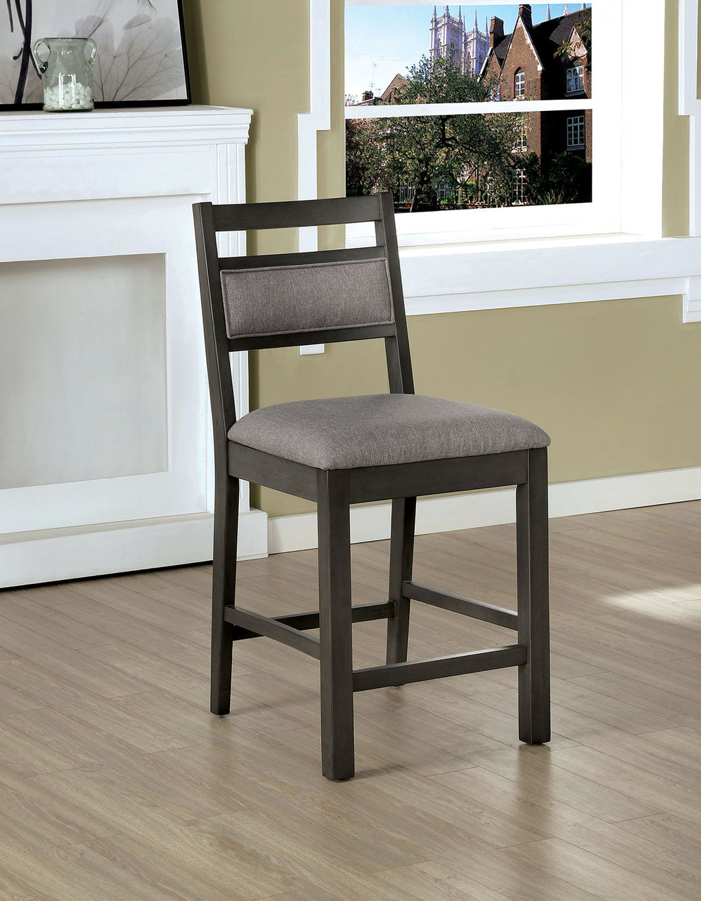 Vicky - Counter Height Chair(Set of 2) - Gray