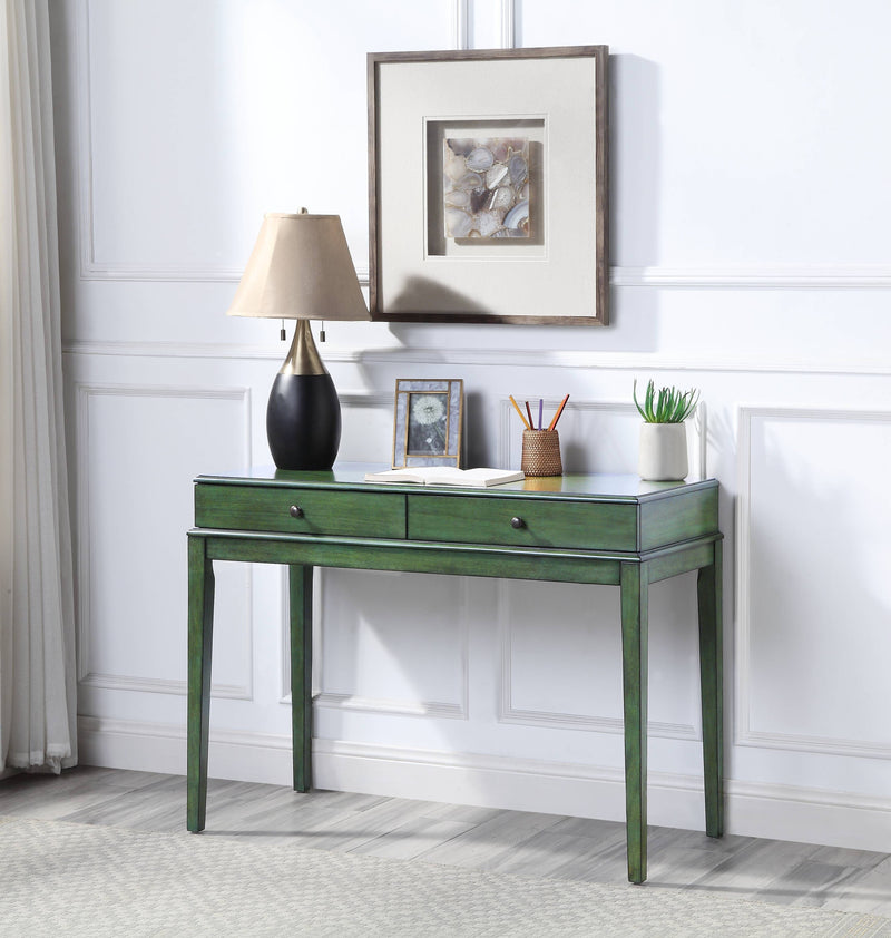 Manas - Console Table - Antique Green Finish