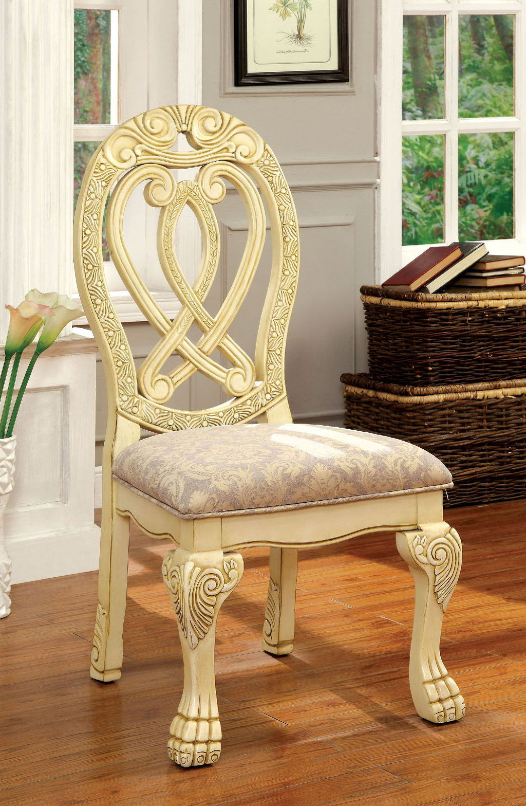 Wyndmere - Side Chair (Set of 2) - Vintage White / Beige