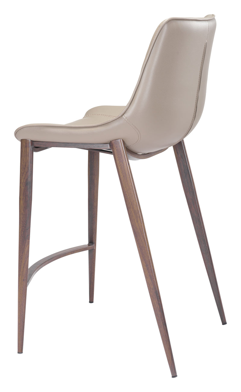 Magnus - Counter Chair (Set of 2) - Gray & Walnut