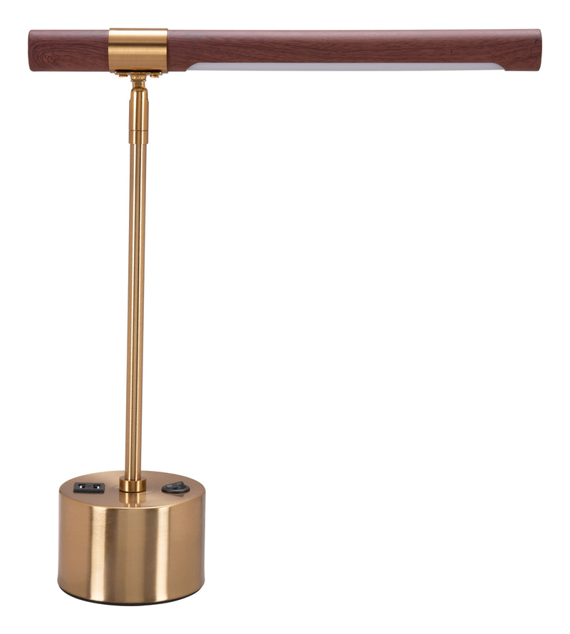 Kippy - Table Lamp - Brown & Brass
