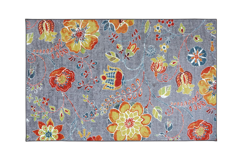 Greenville - Area Rug - Floral Multi Fabric