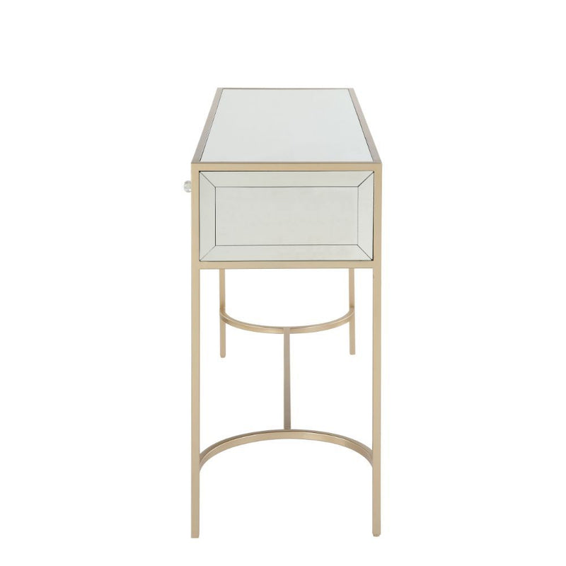 Wisteria - Accent Table - Mirrored & Rose Gold