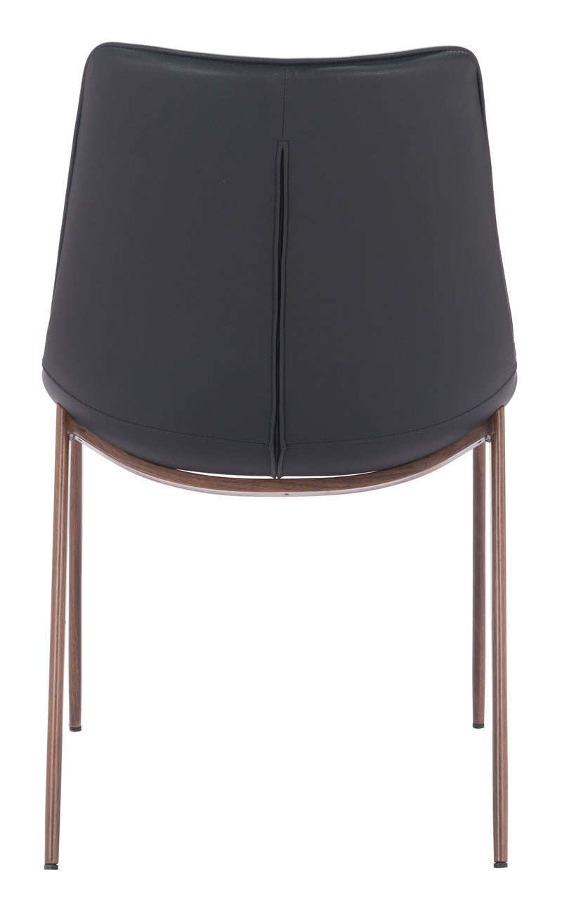 Magnus - Dining Chair - Black & Walnut