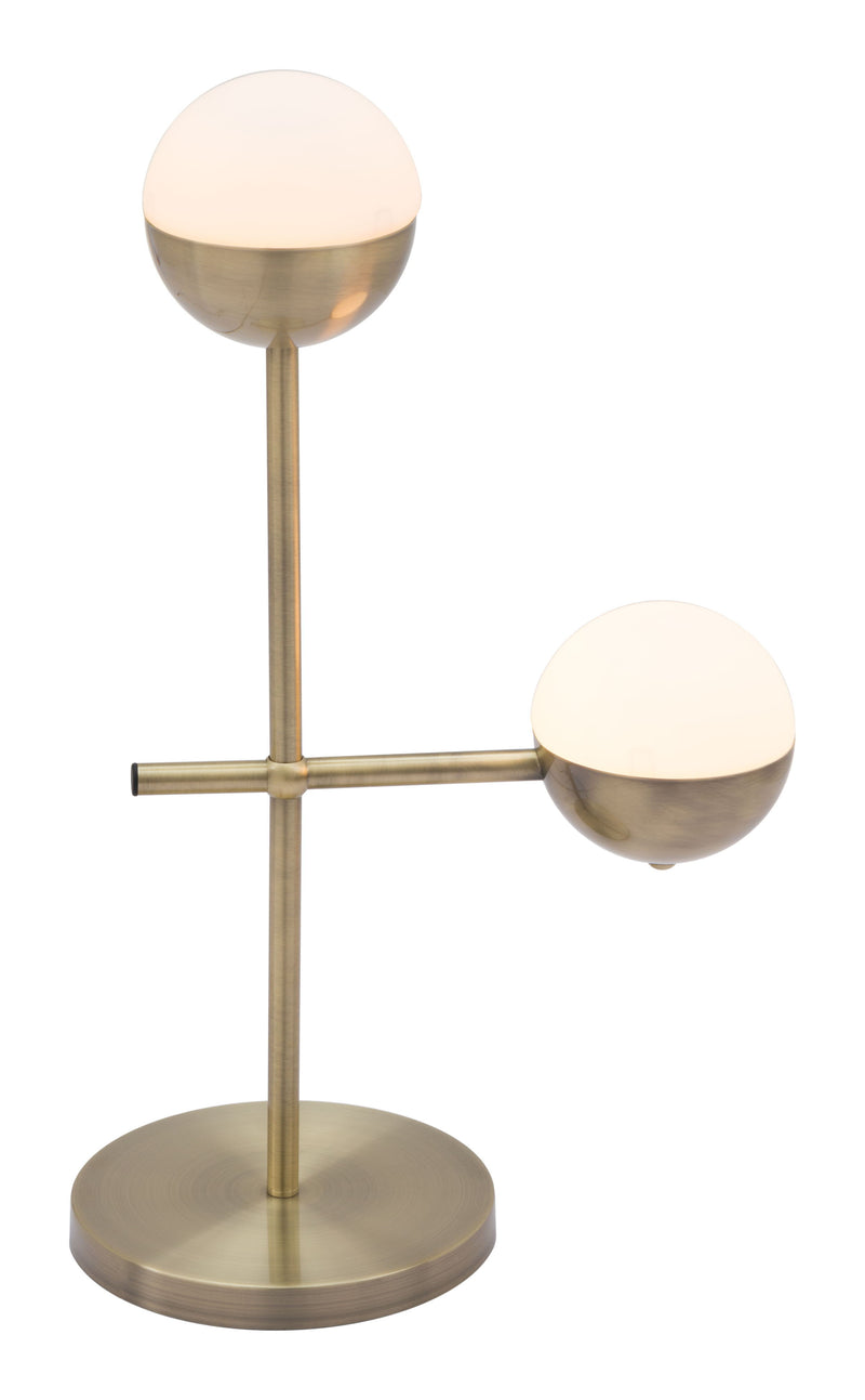 Waterloo - Table Lamp - White & Bronze
