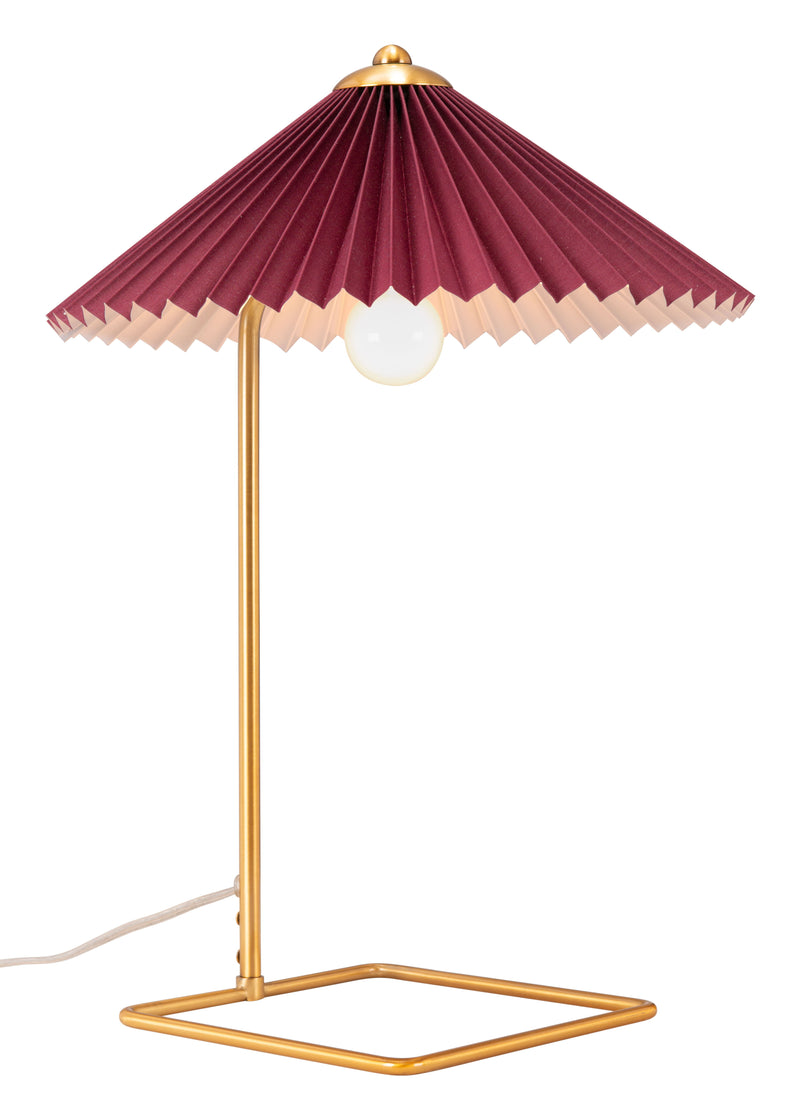Charo - Table Lamp - Red & Gold