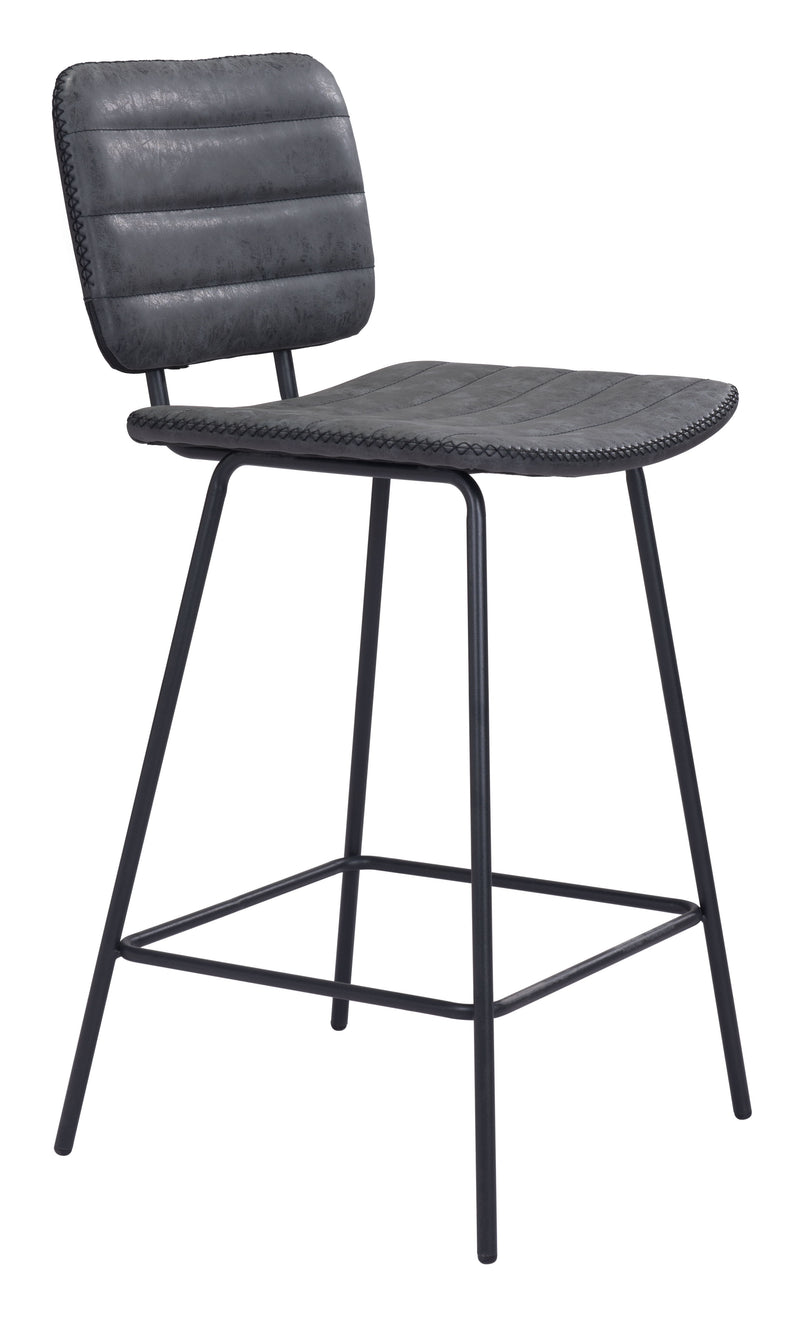 Boston - Counter Chair (Set of 2) - Vintage Black