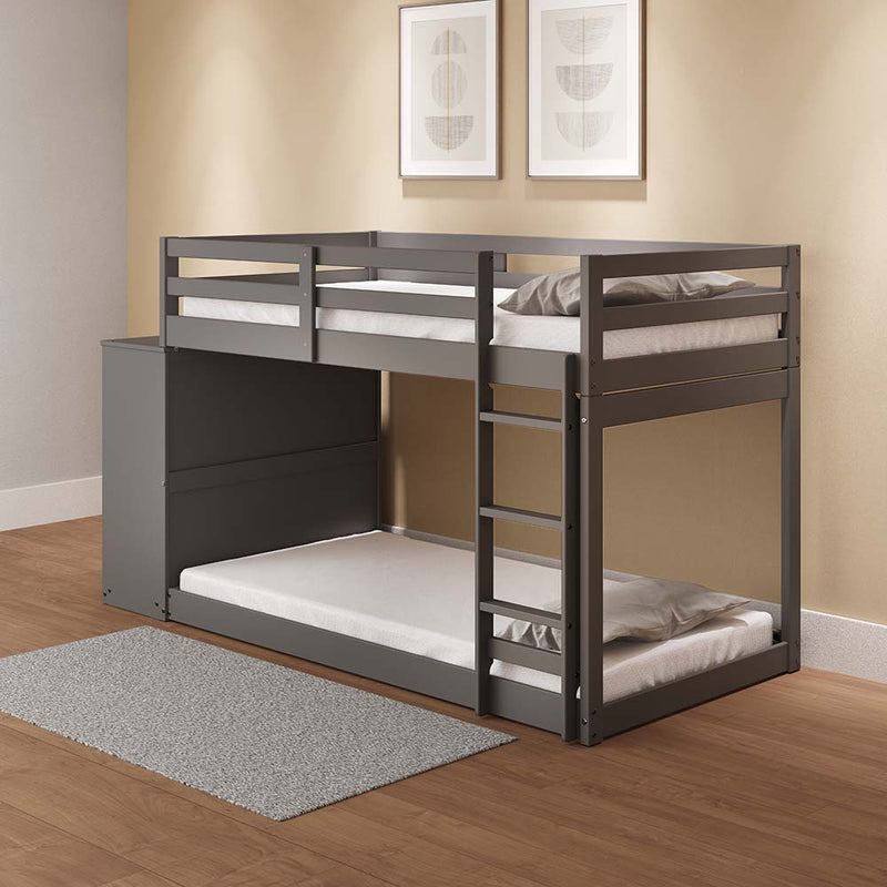Gaston - Twin Over Twin Bunk Bed - Gray Finish