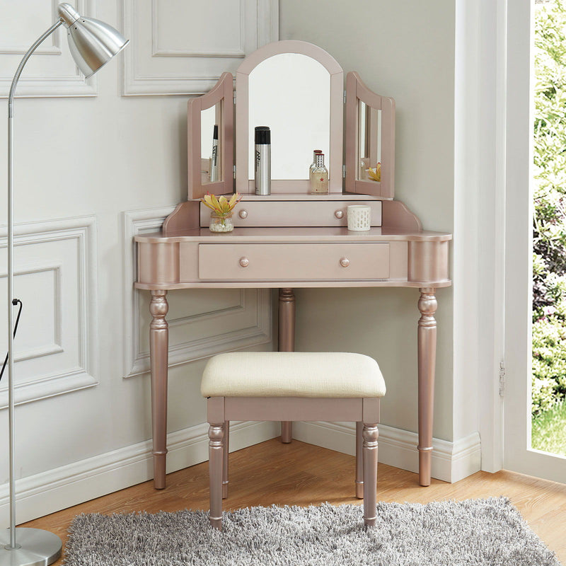 Kasey - Vanity With Stool