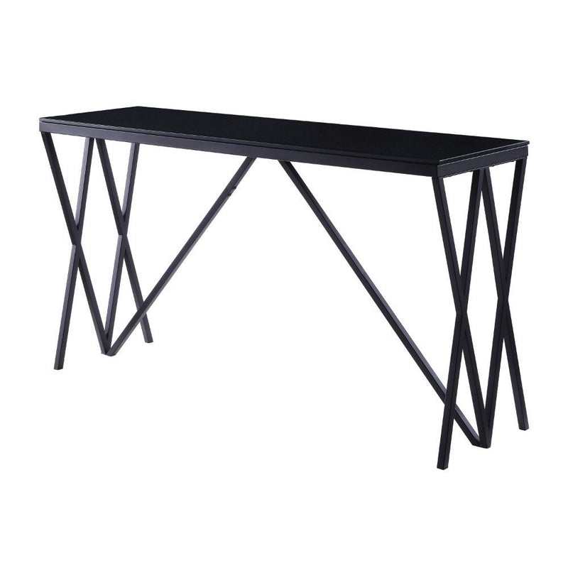 Magenta - Accent Table - Black & Glass