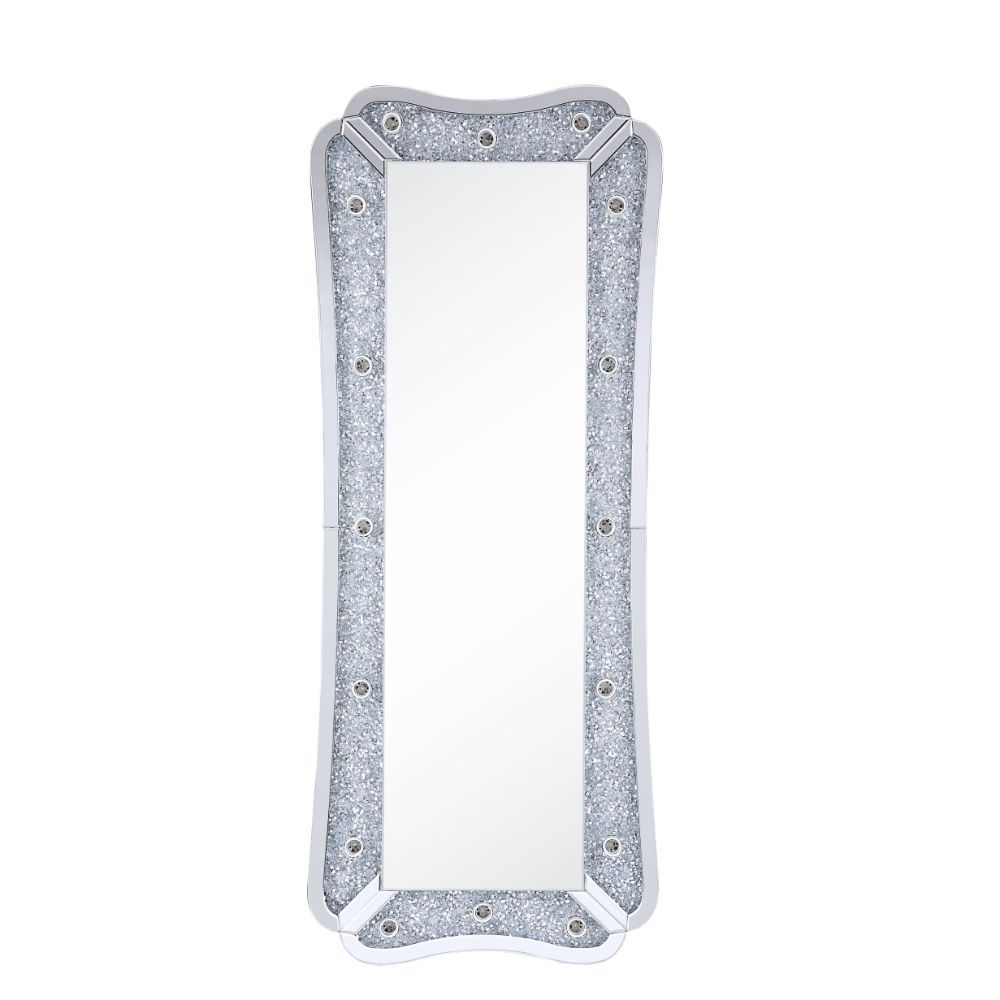 Noralie - Accent Floor Mirror - Mirrored - Wood - 63"