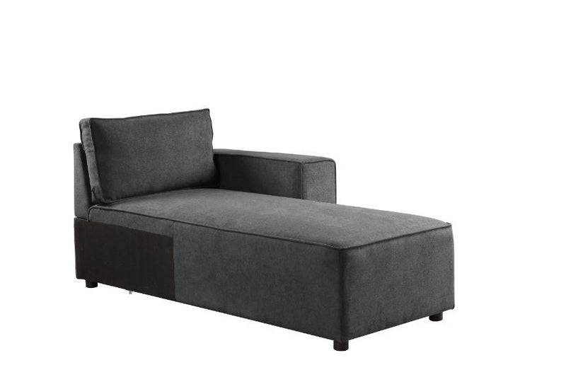 Silvester - Chaise - Gray Fabric