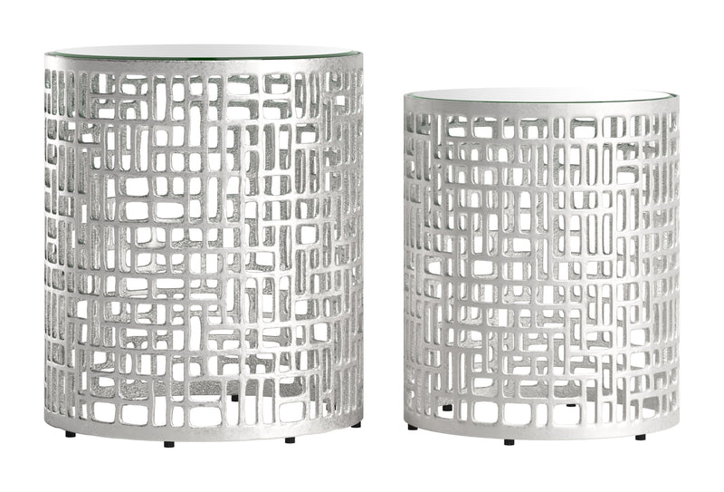 Reden - Side Table (Set of 2) - Silver