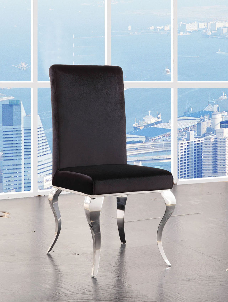 Fabiola - Side Chair (Set of 2) - Fabric & Stainless Steel
