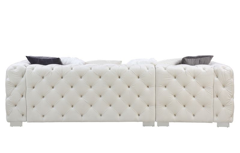 Qokmis - Sectional Sofa w/6 Pillows