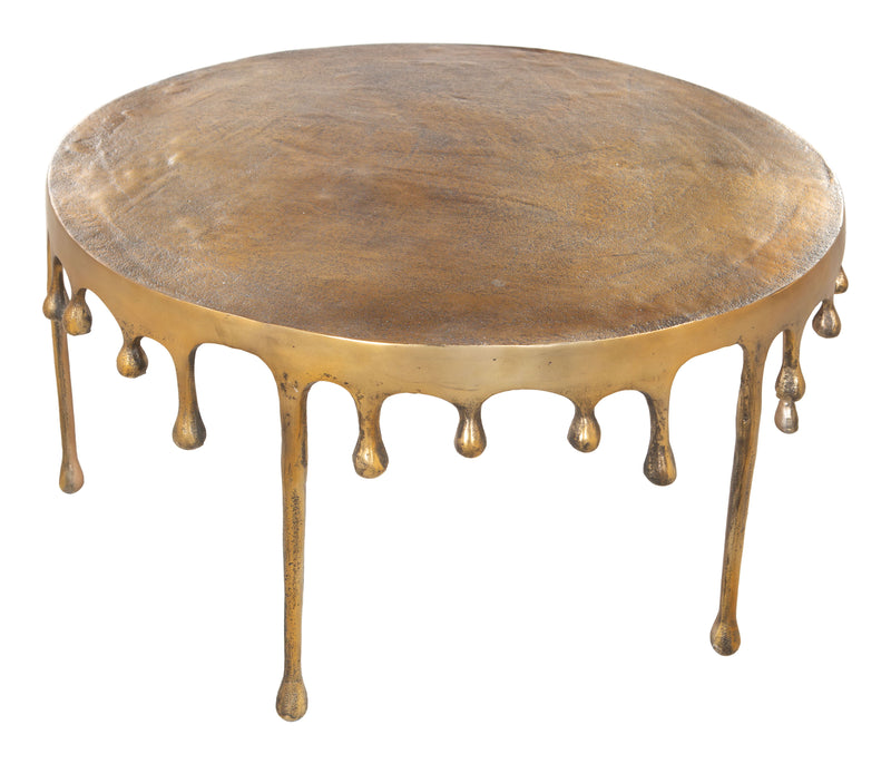 Drip - Coffee Table - Antique Brass