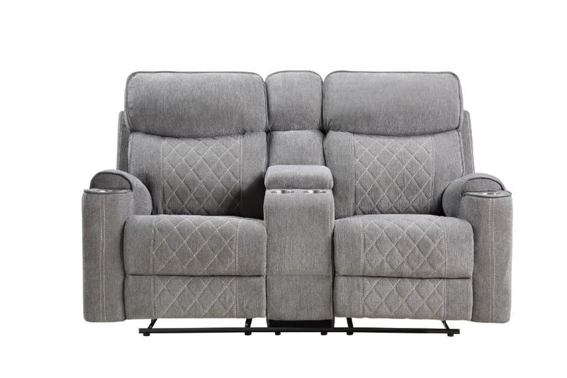 Aulada - Motion Loveseat w/Console and USB Port