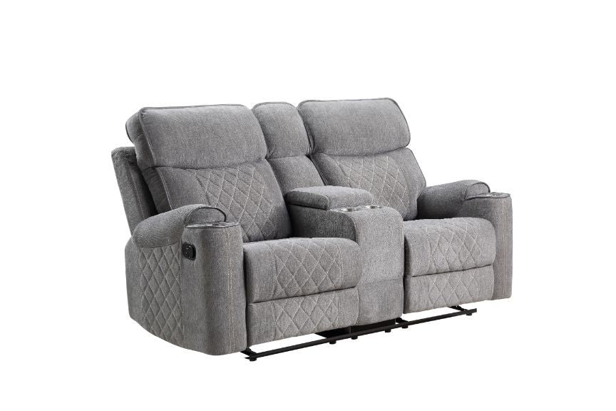 Aulada - Motion Loveseat w/Console and USB Port