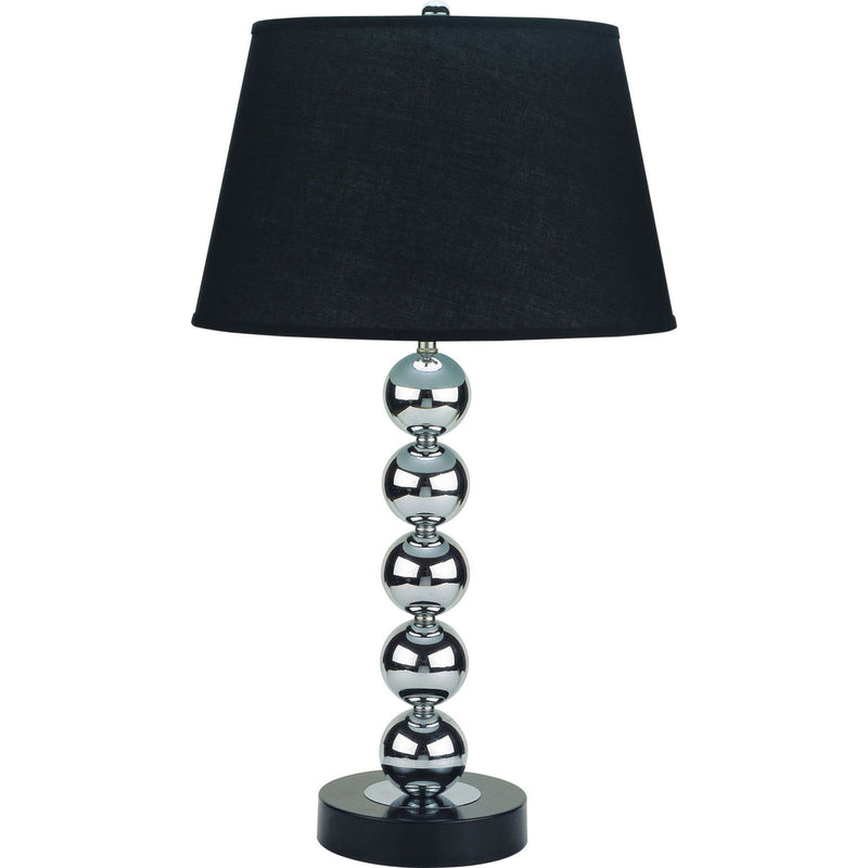 Opal - Table Lamp (Set of 2) - Silver / Black