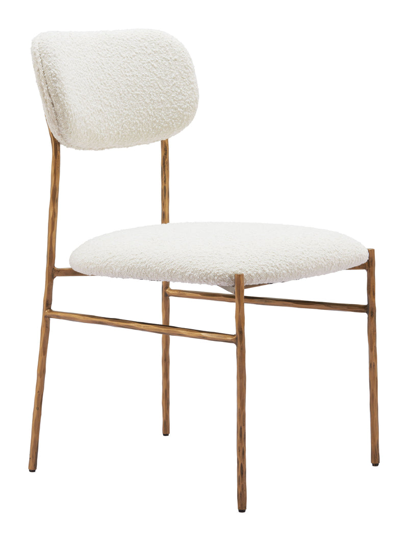 Sydhavnen - Dining Chair - Cream / Gold
