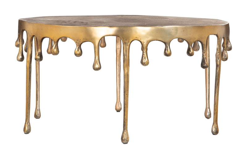 Drip - Coffee Table - Antique Brass