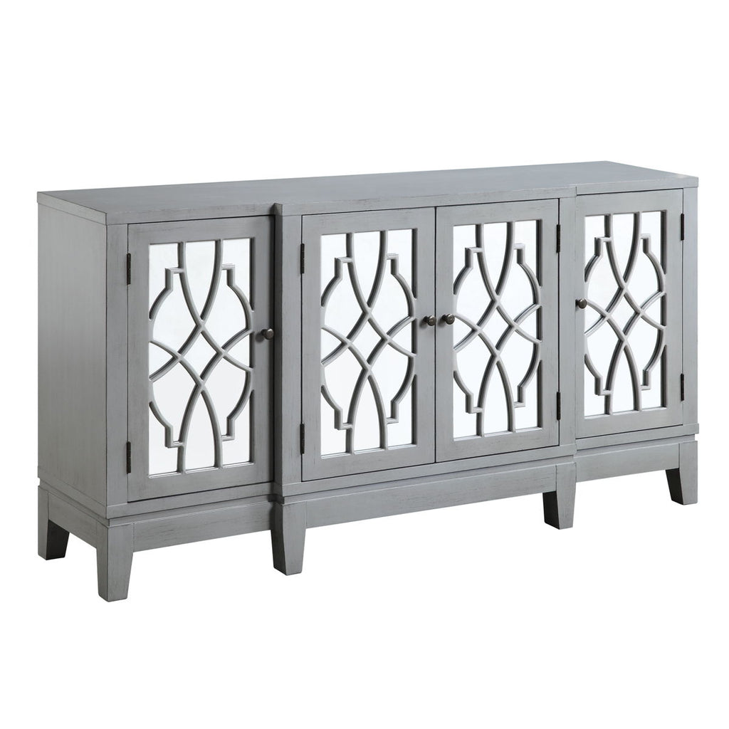Magdi - Accent Table - Antique Gray Finish