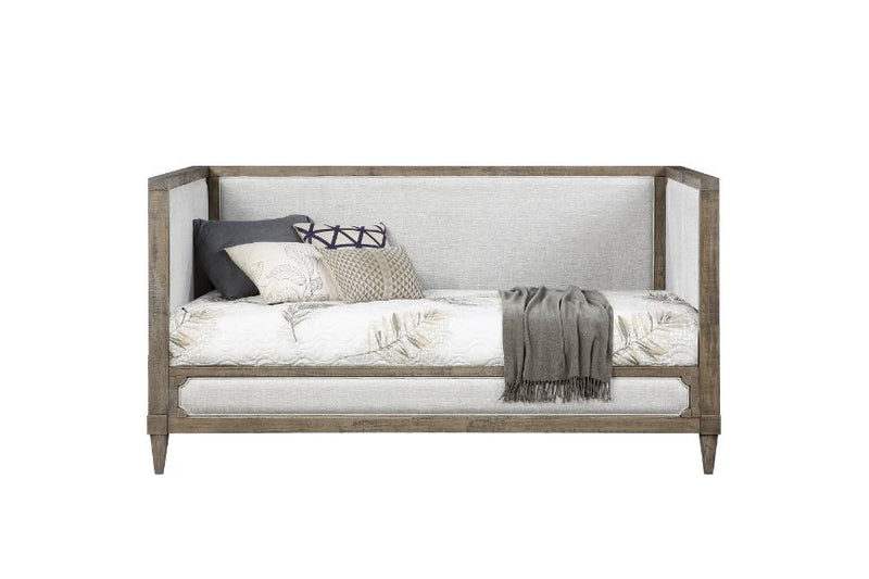 Artesia - Daybed - Tan Fabric & Salvaged Natural Finish