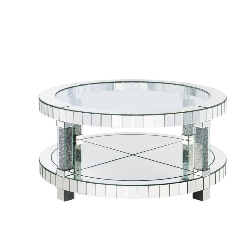 Fafia - Coffee Table - Mirrored & Faux Gems