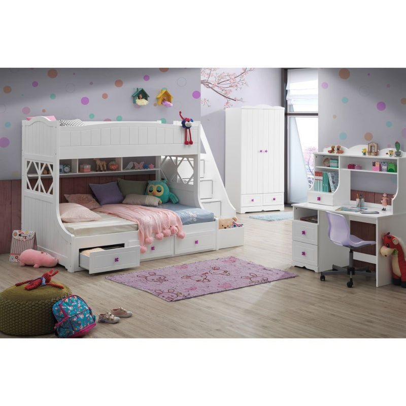 Meyer - Twin Over Full Bunk Bed - White