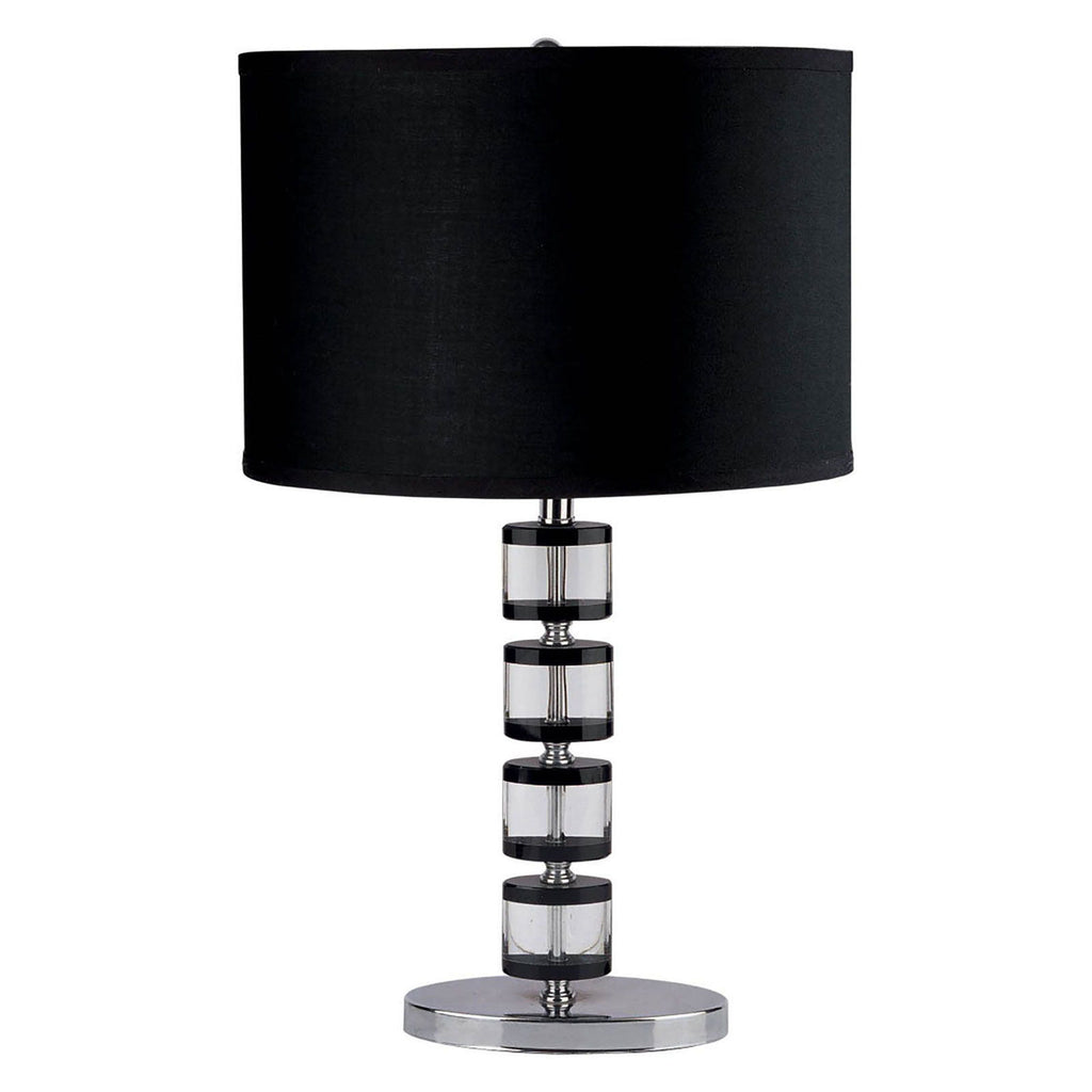 Zoe - Table Lamp - Black - Glass