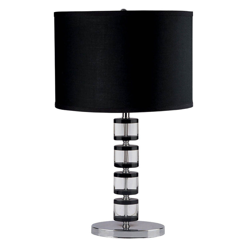 Zoe - Table Lamp - Black - Glass