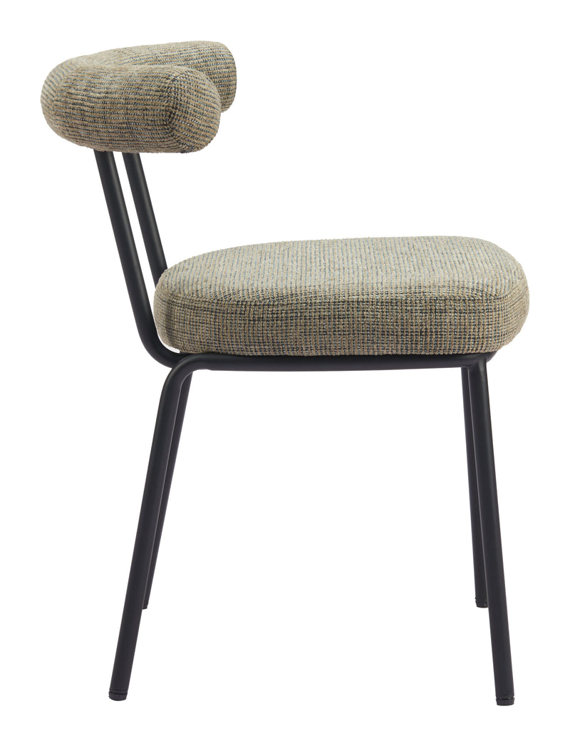 Kede - Dining Chair - Green Tweed